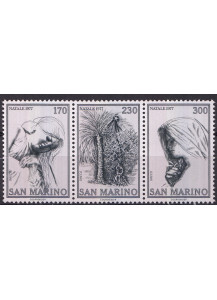 1977 San Marino Natale 3 valori nuovi Sassone 997-9